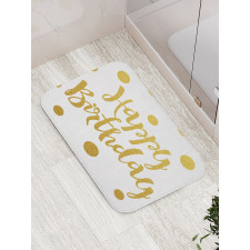 Hand Writing Greeting Bath Mat