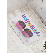 Chocolate Cupcakes Bath Mat