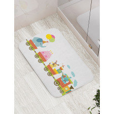 Birthday Cake Animal Bath Mat