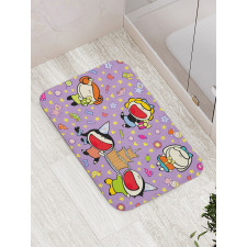 Children Birthday Bath Mat