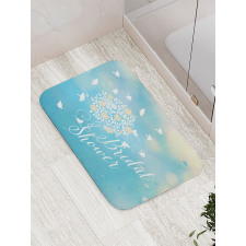 Clear Sky Flowers Bath Mat