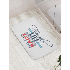 Words Family Love Typo Bath Mat