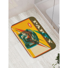 Retro Old Music Jukebox Bath Mat