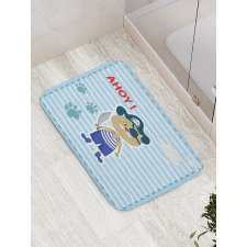 Cat Pirate Ahoy Bath Mat