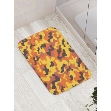 Lively Colorful Camo Art Bath Mat