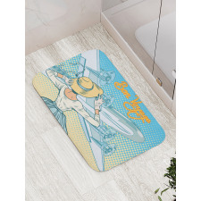 Aircraft Pop Art Bath Mat