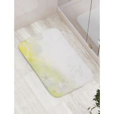 Bubbles Flowers Bath Mat