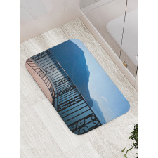 Island Mountain Ocean View Bath Mat