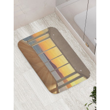 House with Mountain Ocean Bath Mat