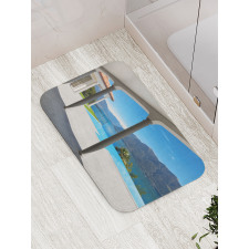 Lake Maggiore Alps View Bath Mat