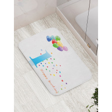 Kids First Birthday Bath Mat