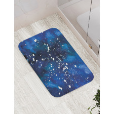 Grunge Space Theme Art Bath Mat