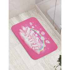 Its a Girl Words Bath Mat