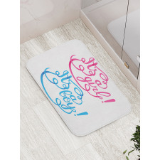 It's a Girl Boy Bath Mat