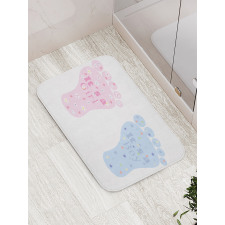 Footprints Blooms Bath Mat