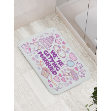 Happy Composition Doves Bath Mat