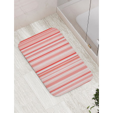 Vertically Striped Retro Bath Mat