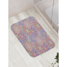 Colorful Mandala Paisley Bath Mat
