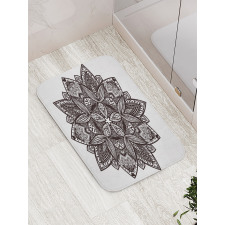 Floral Tattoo Art Bath Mat