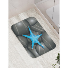 Blue Sea Star Bath Mat