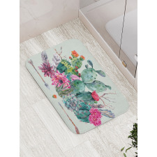 Thorny Boho Blossoms Bath Mat