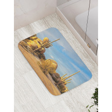 Saguaros Boulders Sunset Bath Mat