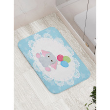 Balloons Stars Bath Mat