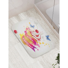Cherries Colors Bath Mat