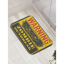 Grunge Horror Sign Bath Mat