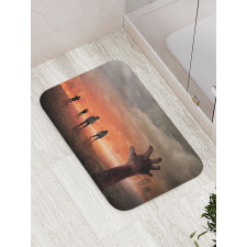 Death Burning City Bath Mat