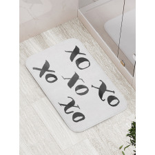 Classic Old Fashion Letters Bath Mat