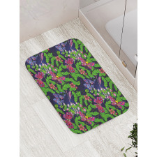 Tropical Vivid Petal Bath Mat