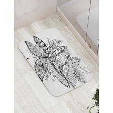 Eastern Ornate Flower Bath Mat