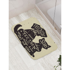 Cat Dog Friends Bath Mat