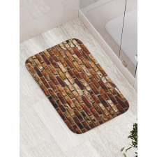 Old Grunge Brick Wall Bath Mat