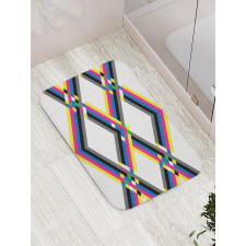 Zigzag Colorful Bath Mat