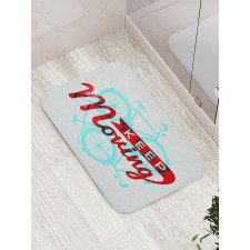 Hipster Lifestyle Words Bath Mat