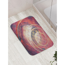 Grunge Circles Bath Mat