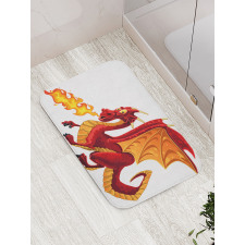 Funny Mascot Cartoon Bath Mat