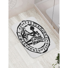 Tribe Woman Frame Bath Mat