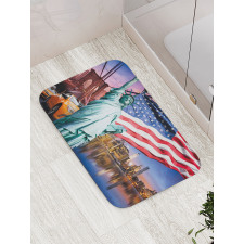 USA Touristic Concept Bath Mat