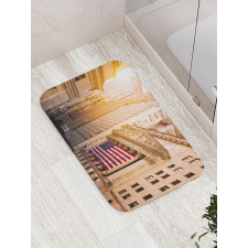 Wall Street Flags Bath Mat