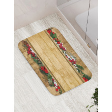 Vintage Noel Greeting Bath Mat