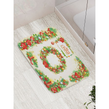 Nostalgic Celebration Bath Mat