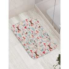 Vintage Xmas Bath Mat