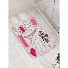 Doodle Frames French Bath Mat