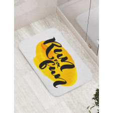 Run for Run Words Bath Mat