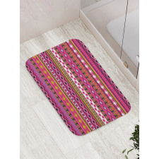 Motifs Folk Border Bath Mat