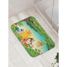 Forest Scene Jungle Habitat Bath Mat