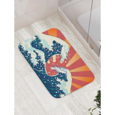Sunset Surf Water Bath Mat